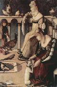 Vittore Carpaccio Two Venetian Ladies on a Balcony (nn03) oil on canvas